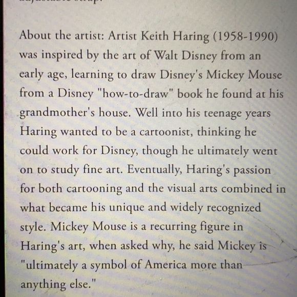 Coach Disney Mickey Mouse Keith Haring Backpack Authentic - Picture 9 of 13